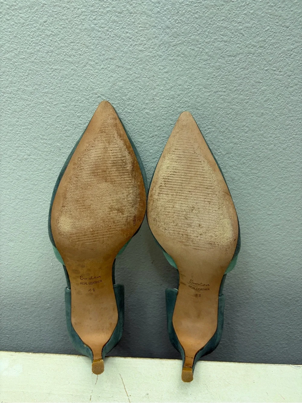 Boden Green Suede D’Orsay Pumps Size 41